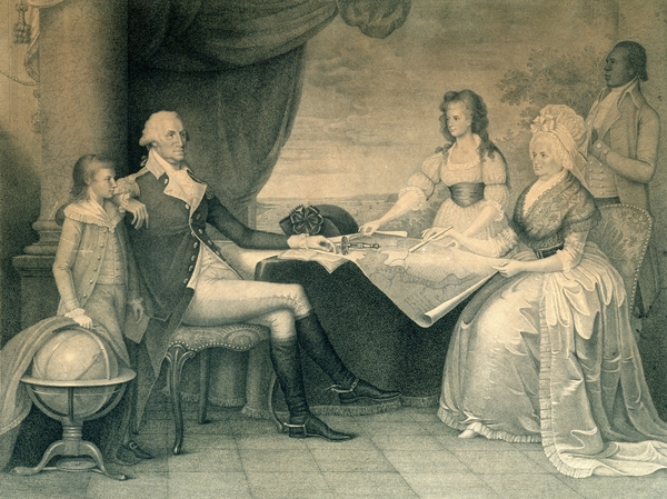 Edward Savage, <em>The Washington Family</em>, engraving after the original, c. 1789-1790