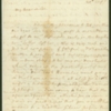 Letter, Martha Washington to Elizabeth Dandridge Henley, August 20, 1797