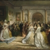 Daniel Huntington, Lady Washington's Reception (Republican Court), 1861, oil on canvas