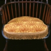 Shell pattern chair cushion, c. 1765-1802