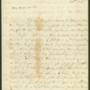 Letter, Martha Washington to Elizabeth Dandridge Henley, August 20, 1797