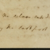 Note, Martha Washington to George Washington, September 11, 1777
