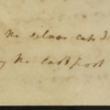 Note, Martha Washington to George Washington, September 11, 1777