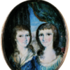 Miniature Portrait, George Washington Parke Custis and Eleanor Parke Custis
