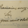 Letter, Martha Washington to John Adams, December 31, 1799