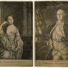 Mezzotint, Martha Washington and George Washington