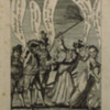 Cartoon, <em>Mrs. General Washington Bestowing Thirteen Stripes on Britania [sic]</em>