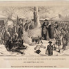 Print, <em>Washington and Wife Visiting the Troops at Valley Forge, on Christmas Day 1777</em>